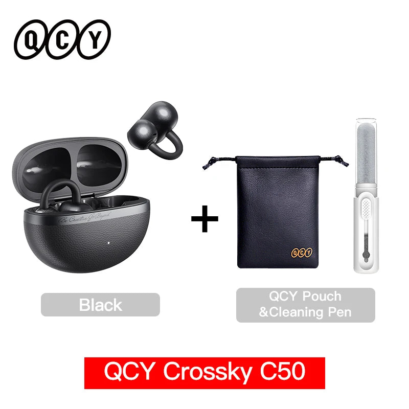 QCY Crossky C50 Open-Ear Wireless Earbuds – Bluetooth 6.0 Clip-On Ακουστικά