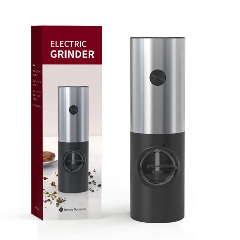 🧂✨ Ηλεκτρικός Αυτόματος Μύλος Αλατιού & Πιπεριού με LED – Σετ Μπαταρίας & Ρυθμιζόμενη Άλεση ✨🧂