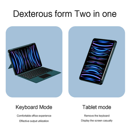 💻✨ HUWEI Magic Keyboard Case – Με Backlight & TouchPad για iPad Air & iPad Pro 11" 📱