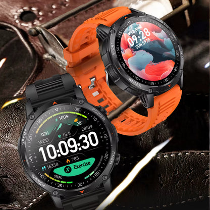 Military Smartwatch με 1400mAh Μπαταρία & Bluetooth Calling