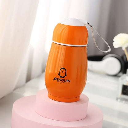 200ml Cartoon Penguin Thermos Cup | Ανοξείδωτο Ατσάλι | Παιδικό Vacuum Flask | Cute Big Belly Penguin Gift Bottle