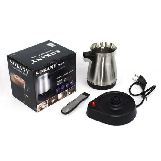 ☕⚡ Ηλεκτρική Καφετιέρα Moka 600W – Πρακτική & Πολυχρηστική! ⚡☕  600W Electric Coffee Maker – 500ml Detached Italian Moka Pot