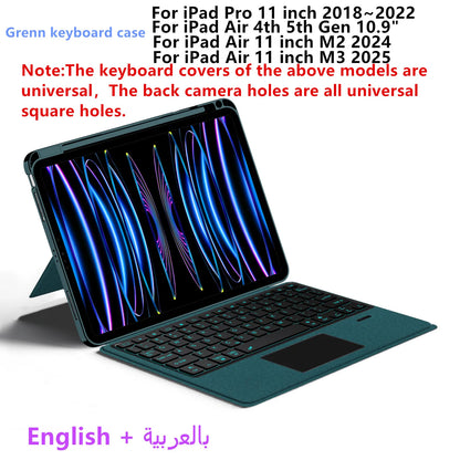 💻✨ HUWEI Magic Keyboard Case – Με Backlight & TouchPad για iPad Air & iPad Pro 11" 📱