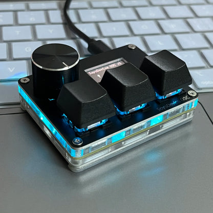 ⌨ O3C SayoDevice OSU Rapid Trigger Keyboard Hall Effect Magnetic Pink Switches • 8000Hz • Rapid Trigger • 0.05mm • Knob & IPS Screen • Copy/Paste Shortcuts