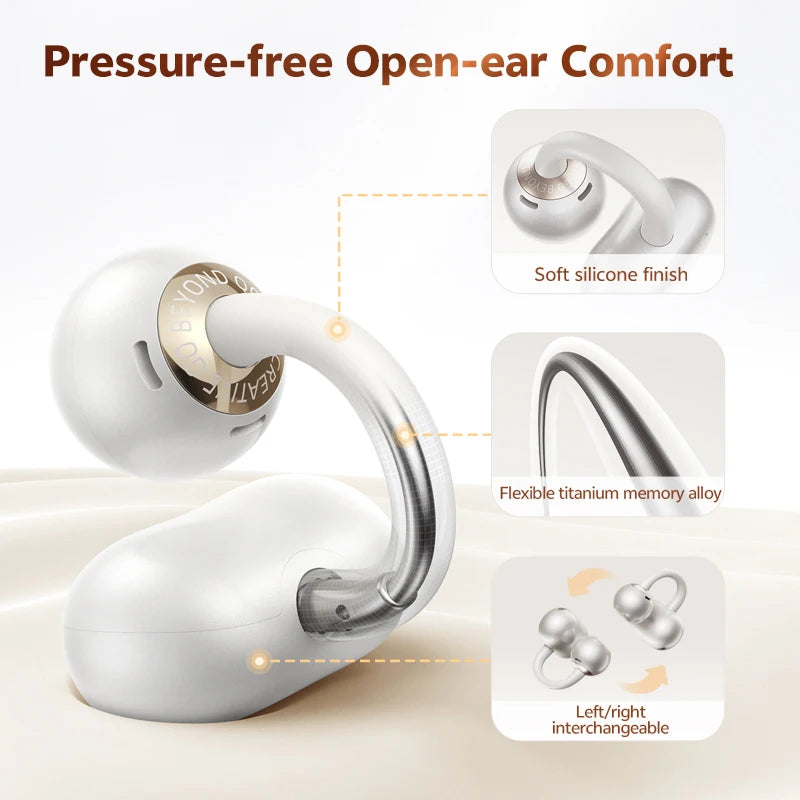 QCY Crossky C50 Open-Ear Wireless Earbuds – Bluetooth 6.0 Clip-On Ακουστικά