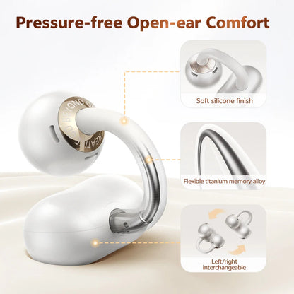QCY Crossky C50 Open-Ear Wireless Earbuds – Bluetooth 6.0 Clip-On Ακουστικά