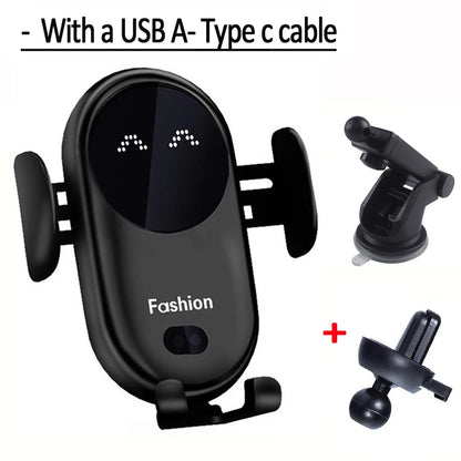⚡🚗 30W Wireless Car Charger – Έξυπνη Βάση & Ταχεία Φόρτιση στο Αυτοκίνητο! 🚗⚡ Qi Wireless Charging | Automatic Clamps | 360° Rotation | Air Vent Mount