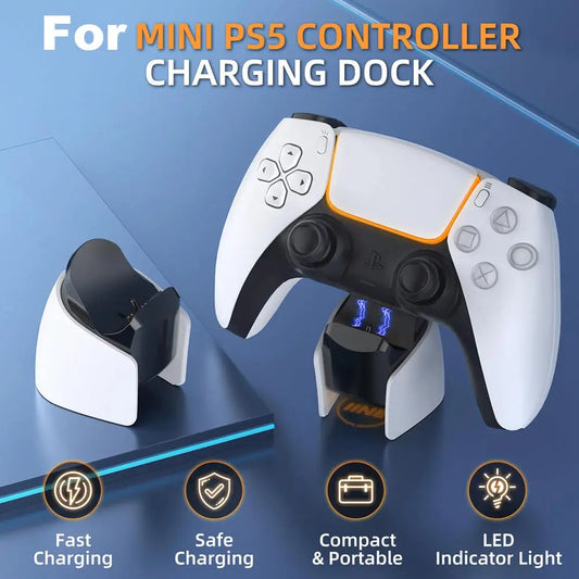 🎮⚡ Mini Charging Dock για PS5 DualSense Edge Controller ⚡🎮