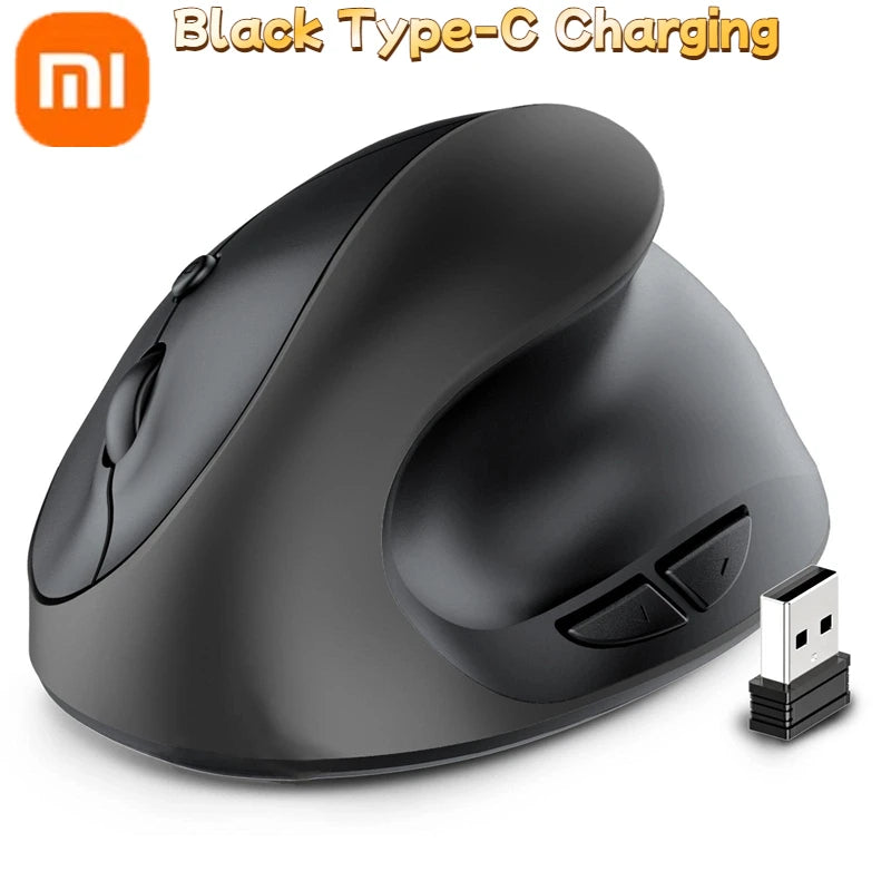 🖱️ Xiaomi Κάθετο Εργονομικό Ασύρματο Ποντίκι – Rechargeable ή με Μπαταρία AA