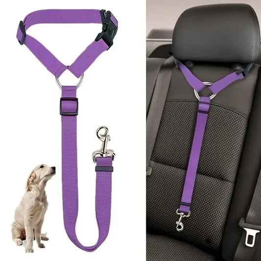 🚘🐾 Adjustable Pet Car Seat Belt – Ζώνη Ασφαλείας Καθίσματος για Μικρούς Σκύλους & Γάτες 🛡️🐶 Ασφαλείς μετακινήσεις χωρίς άγχος – εύκολη σύνδεση στο προσκέφαλο!