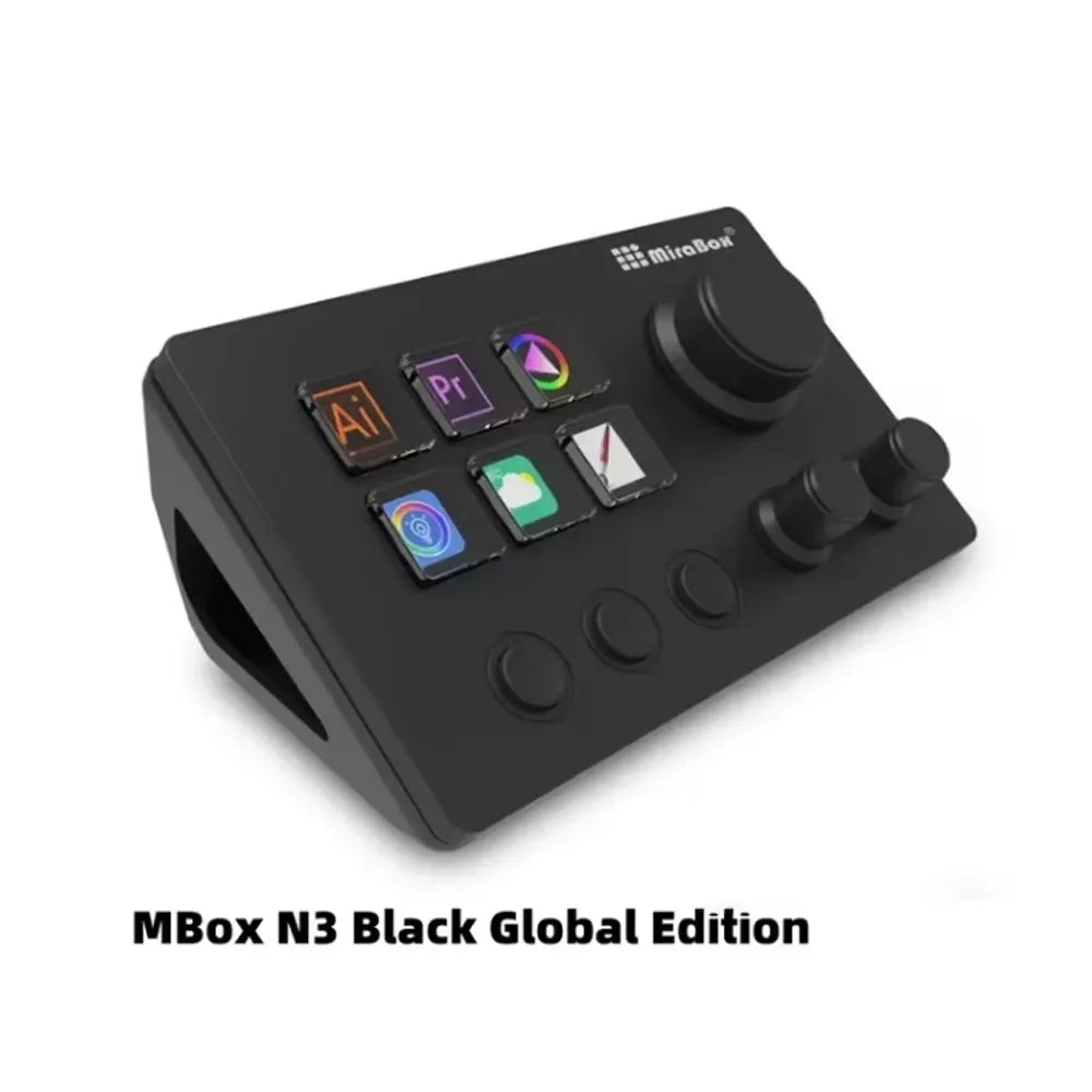 🎛️ Mirabox N3 Streamdeck Keypad με Οθόνη & Knob – Προγραμματιζόμενο Macro Mini Keyboard για PC | Visual Desktop Console