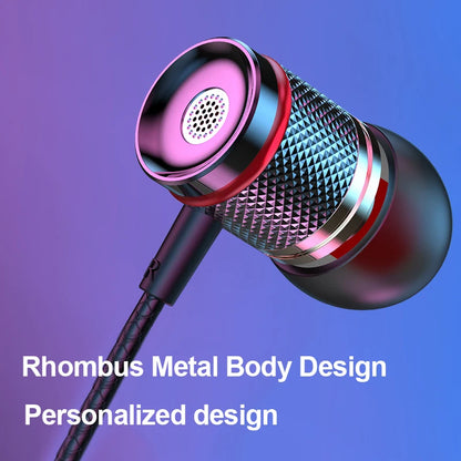 🎧 9D HiFi Heavy Bass Earphones – Ενσύρματα Ακουστικά με 7.1 Surround & Μικρόφωνο