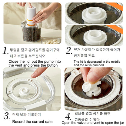 🫙 Αεροστεγές Δοχείο Vacuum Sealed Tank – Ιδανικό για Καφέ, Τσάι, Δημητριακά & Ξηρούς Καρπούς