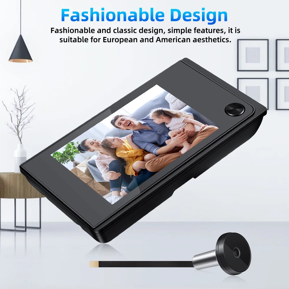 🚪 Awapow Ψηφιακό Ματάκι Πόρτας – Peephole Viewer 3.5’’ LCD | 120° Wide Angle, HD 2MP, Cat Eye Door Camera 🔒