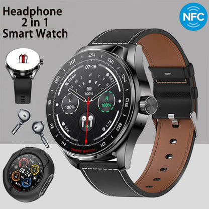 ⌚ GEJIAN D9 – Smart Watch με Ενσωματωμένα Bluetooth Ακουστικά 2-σε-1 | NFC, Κλήσεις, Καρδιακός Ρυθμός & Πολλαπλά Sports Modes