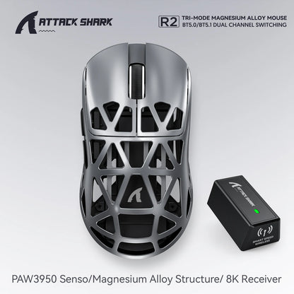 ⚔️ Attack Shark R2 Wireless Gaming Mouse – 8K Polling, 42.000 DPI, Magnesium Alloy 🖱️🔥 Hyperlight. Hyperspeed. Hyper-Precision. Το ultimate competitive mouse είναι εδώ.