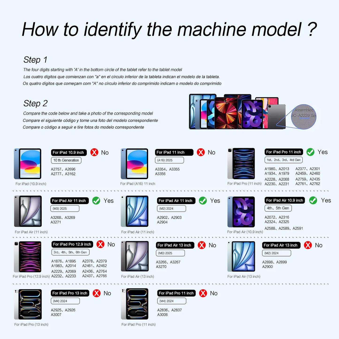 💻✨ HUWEI Magic Keyboard Case – Με Backlight & TouchPad για iPad Air & iPad Pro 11" 📱