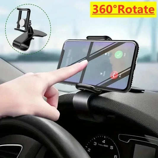 🚗📱 Universal Car Phone Holder – Dashboard Mount με 360° Περιστροφή 🔄 Για iPhone, Samsung, Xiaomi & Όλα τα Smartphones