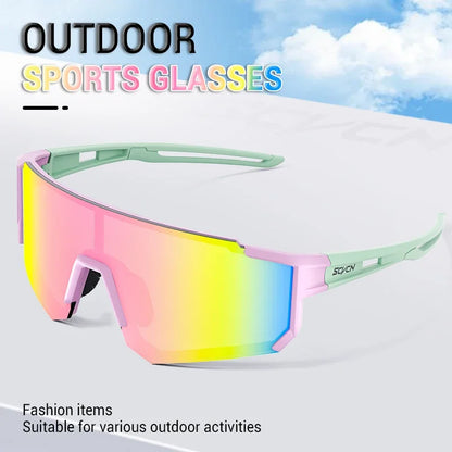 😎 SCVCN Outdoor Cycling Sunglasses – Αθλητικά Γυαλιά Ηλίου UV400 για Ποδηλασία, Τρέξιμο & Outdoor Sports | Unisex, Αντιχαρακτικά & Ανθεκτικά