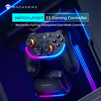 🎮 Machenike S3 Wireless Gaming Controller – Ασύρματο Gamepad με Hall Effect Joysticks | Συμβατό με Nintendo Switch, PC, Android, iOS & Steam