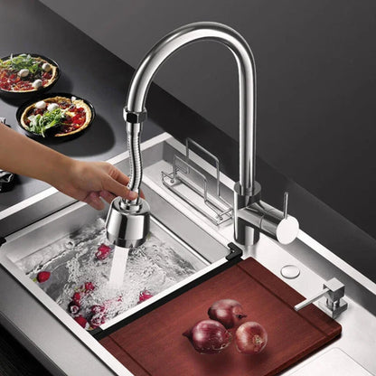 🚰 Universal Kitchen Faucet Adapter – 360° Περιστρεφόμενο Φίλτρο Βρύσης με 2/3 Modes