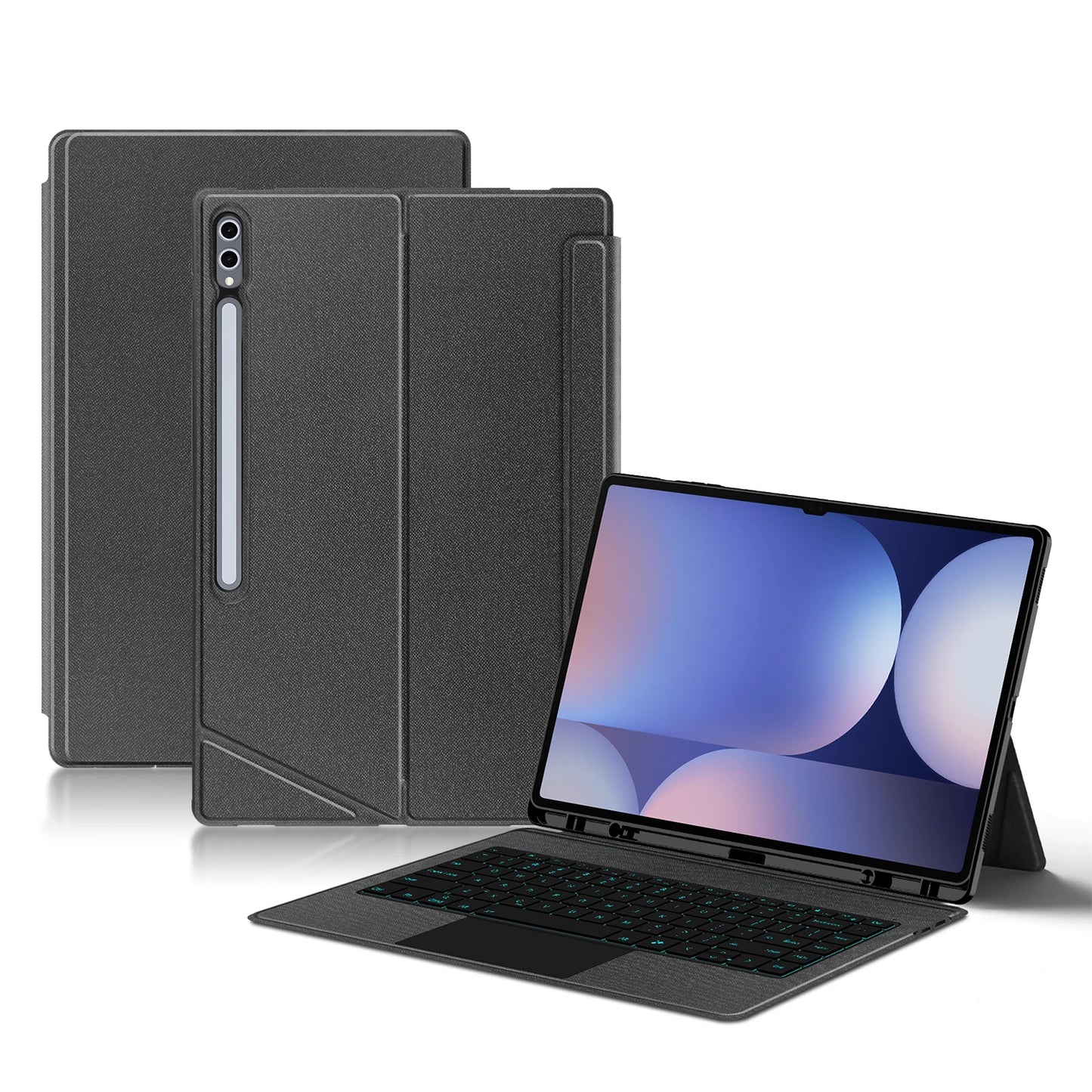 💼⌨️ HUWEI Magic Keyboard Case για Samsung Galaxy Tab S10/S9 Ultra 14.6” 🔥 Με Backlight, TouchPad & Πολλαπλές Γλώσσες (Πορτογαλικά, Ισπανικά, Γερμανικά, Κορεατικά, Εβραϊκά)