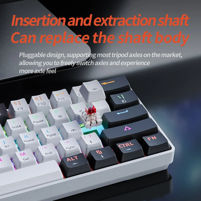 🎮⌨️ MUCAI MK61 RGB Gaming Mechanical Keyboard – 61 Πλήκτρα, Red Switches, Hot-Swappable Ιδανικό για gamers που θέλουν compact μέγεθος, φωτισμό RGB & εξαιρετική αίσθηση πληκτρολόγησης!