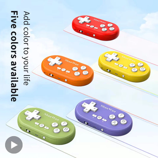 AyeBeau Mini Bluetooth Gamepad – Ασύρματο Χειριστήριο Gaming για Android, iOS, PC, Nintendo Switch, PlayStation & Xbox
