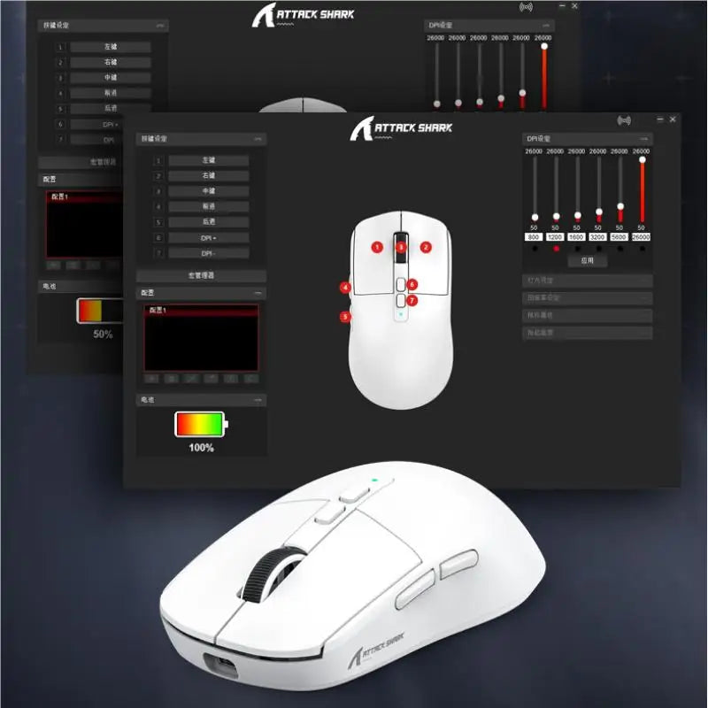 🎮🦈 Attack Shark X6 Wireless Gaming Mouse – 3-Modes, High Precision, Rechargeable 🖱️ Απόλαυσε απόλυτη ελευθερία και άνεση στο gaming και την εργασία!