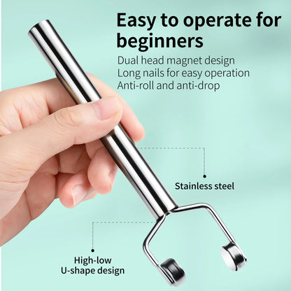 🧲✨ Y-Shaped Magnetic Stick – Cat Eye Nail Art Tool 3 σε 1 για Εντυπωσιακό Μανικιούρ 🎯