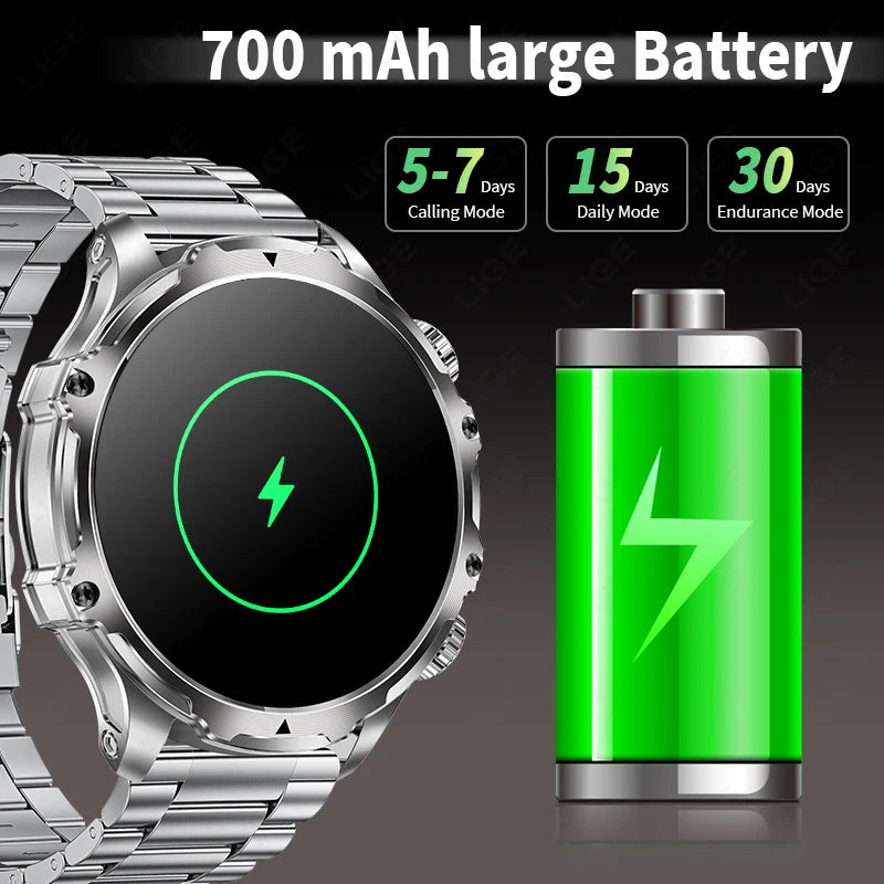 🔥 LIGE New Smart Watch 1.9” – Η Δύναμη στον Καρπό σου! 🔥
