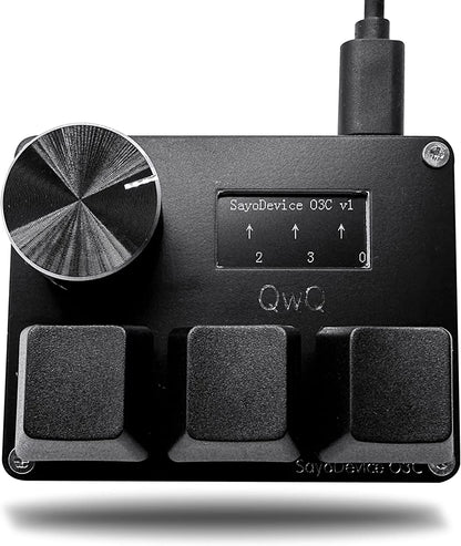 ⌨ O3C SayoDevice OSU Rapid Trigger Keyboard Hall Effect Magnetic Pink Switches • 8000Hz • Rapid Trigger • 0.05mm • Knob & IPS Screen • Copy/Paste Shortcuts