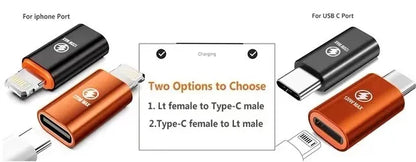 ⚡🔌 USB-C to Lightning 8-Pin Adapter – Γρήγορη Φόρτιση & Data Sync για iPhone/iPad/MacBook 🎯