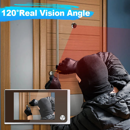 🚪 Awapow Ψηφιακό Ματάκι Πόρτας – Peephole Viewer 3.5’’ LCD | 120° Wide Angle, HD 2MP, Cat Eye Door Camera 🔒