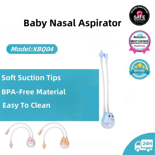 👶 Newborn Baby Nasal Aspirator – Ασφαλής Συσκευή Καθαρισμού Μύτης για Βρέφη Η πιο ήπια και αποτελεσματική λύση για να ανακουφίσεις το μωρό σου από τη ρινική συμφόρηση! 💨💗