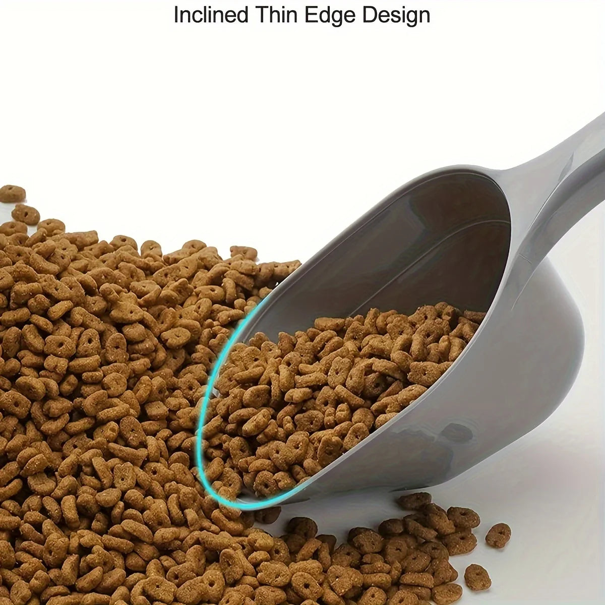 Pet Food Scoop 🥄🐾 | Large Capacity 🍗 | Multifunctional Spoon for Cats & Dogs 🐶🐱 | Durable Plastic ✅