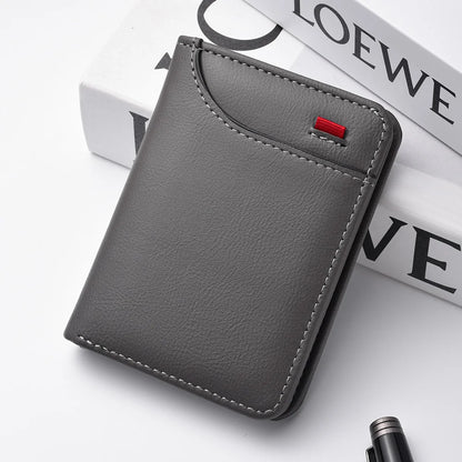 👛 Ανδρικό Mini Πορτοφόλι – Ultra-thin PU Leather, Κομψό & Ελαφρύ 💼✨