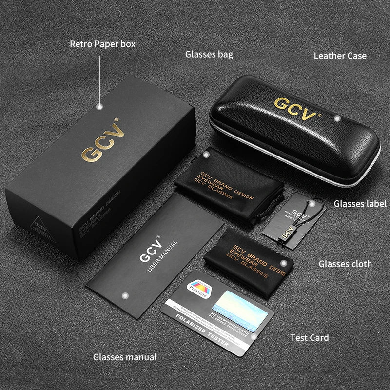 😎 Γυναικεία Γυαλιά Ηλίου GCV Acetate Cat Eye – Polarized UV400 | Πολυτελής Σχεδιασμός & Υψηλής Ποιότητας Υλικά