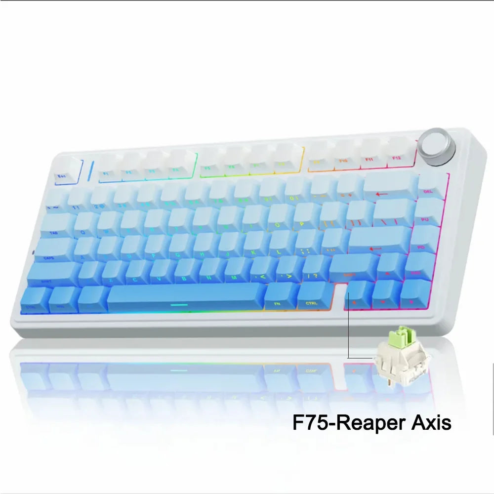 AULA F75 Gaming Mechanical Keyboard RGB – 75% Wireless Layout