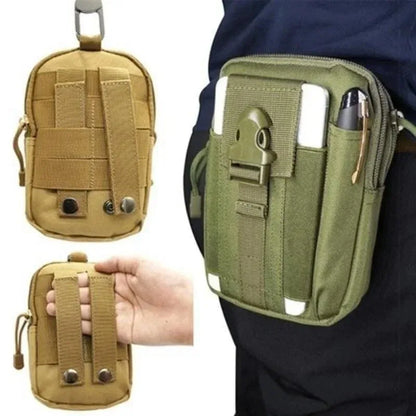 🎒📱 Ανδρική Τσαντάκι Ζώνης – Αδιάβροχο Nylon Molle Pouch με Θήκη Κινητού & Πολυχρηστική Σχεδίαση 🛠️🌲