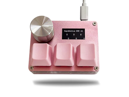 ⌨ O3C SayoDevice OSU Rapid Trigger Keyboard Hall Effect Magnetic Pink Switches • 8000Hz • Rapid Trigger • 0.05mm • Knob & IPS Screen • Copy/Paste Shortcuts