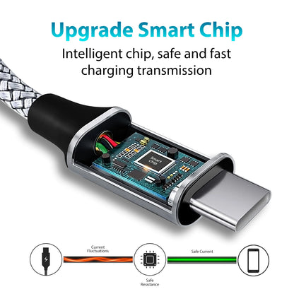⚡🔌 Type-C to Type-C PD 60W Fast Charging Cable – Super Long Extending Cable (3m/5m/8m/10m) 🎯