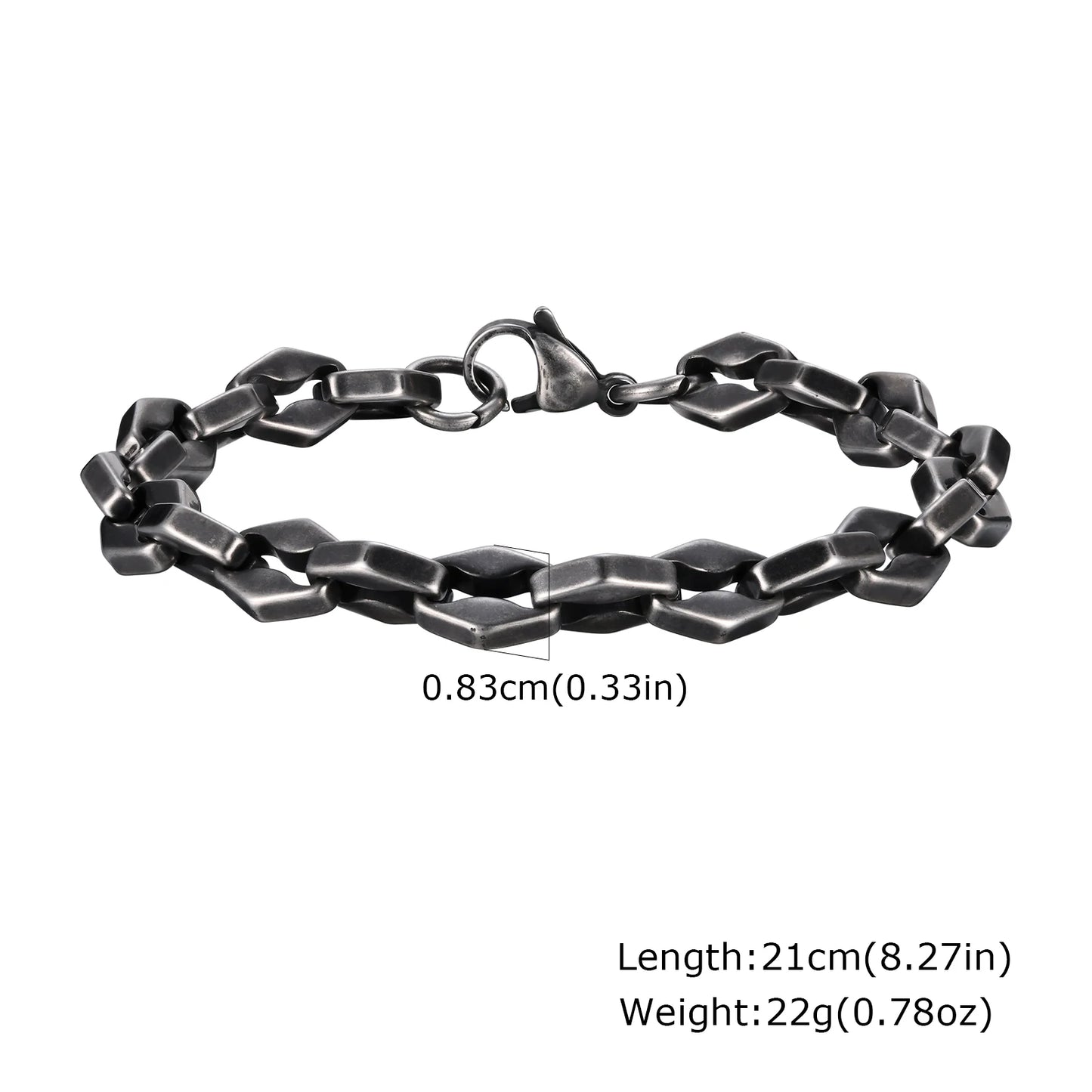 ⛓️ Vintage Byzantine Chain Bracelet – Ανδρικό Βραχιόλι από Ανοξείδωτο Ατσάλι | Retro Πλεκτό Design για Μοντέρνους & Κλασικούς Άνδρες