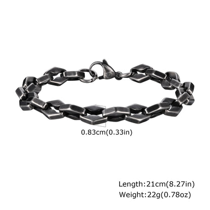 ⛓️ Vintage Byzantine Chain Bracelet – Ανδρικό Βραχιόλι από Ανοξείδωτο Ατσάλι | Retro Πλεκτό Design για Μοντέρνους & Κλασικούς Άνδρες