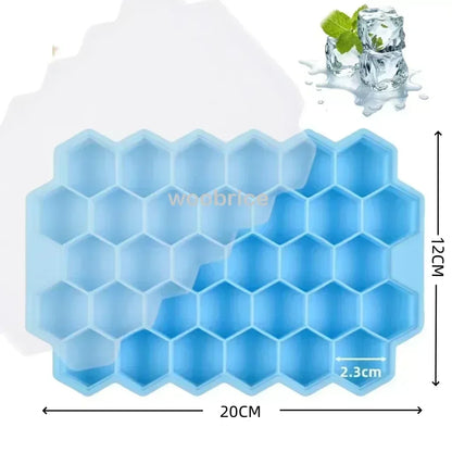 🧊🍯 Ice Molds Honeycomb – Σιλικονούχα Φόρμα Παγάκια Κυψέλης BPA Free ✨