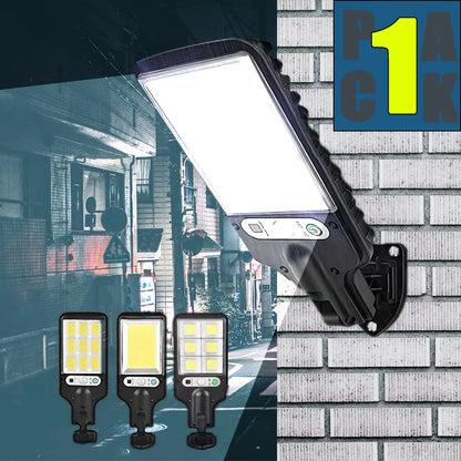 🌞🚪 Solar Motion Sensor Light – Έξυπνος Φωτισμός για Γκαράζ & Κήπο! 🚪🌞 108COB LEDs | 3 Modes | IP65 Waterproof | Adjustable Solar Panel