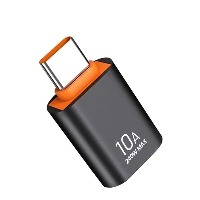 🔌⚡ USB A → USB-C OTG Adapter – 10A/6A Fast Charge & USB 3.0 Data Converter 🎯