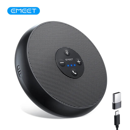 EMEET USB Conference Speakerphone with 2 Microphones & 360° Voice Pickup – for Zoom, Teams & Webex