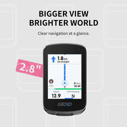 🚴📍 GEOID CC700 GPS Bike Computer – 2.8'' Color Screen με Route Navigation & WiFi