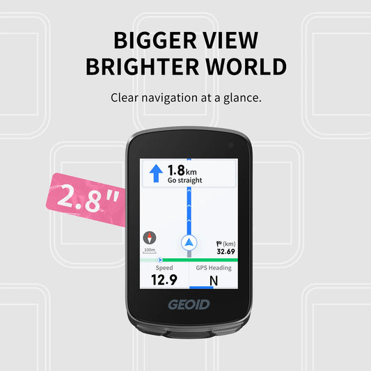 🚴📍 GEOID CC700 GPS Bike Computer – 2.8'' Color Screen με Route Navigation & WiFi